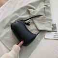 Casual Baguette Bag Women Trendy Fashion All-match One-shoulder Armpit Brand Solid Color Handbag Womens. 