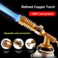 Portable Gas Torch Blowtorch Copper High Temperature Welding Torch Brazing Solder. 