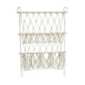 GC Stuffed Animal Storage Hammock 2-layer Wood Plush Toys Holder Hanging Toy Organizer For Nursery Play Room Bedroom. 