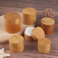 Bamboo Bottle Cream Nail Art Mask Cream Empty Cosmetic Container Storage Box  Travel Size Container. 