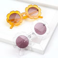Korean version of small flower sunglasses children's fashion baby sunflower glasses boys and girls personality flower sunglasses tide.
