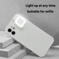 Ring Light Flash LED Selfie Flashlight Mobile Phone Case For iPhone 14 12 13 Pro Max 12 Pro Fill Light Shockproof Back Cover New. 