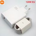 Fast Charger For Xiaomi Mi 120W Hyper Charge Phone Adapter with Type C Cable Combo For Laptops Tablets and Mobile Charger Adapter and USB to Super Fast 6A Type C Cable Compatible with Redmi Note 12 Series Mi 11 Hyper Charge Mi 11T Mi 12 Pro. 