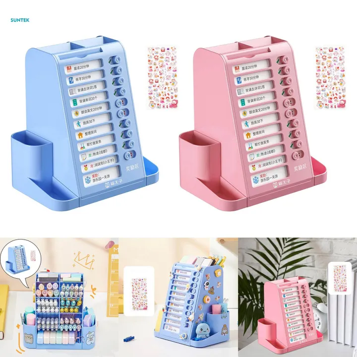 Pen%20Holder%20Desk%20Pencil%20Holder%209%20Compartments%20and%202%20Cups%20Table%20Desktop%20Storage%20Plan%20Column%20Stand%20for%20Bedroom%20Home%20Stationery%20Accessories%20-%20Image%207