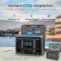For Insta360 X4 Dual Channel Battery Charging OLED Display Fast Charging HUB For Insta 360 X4 Camera Accessories. 