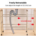Kitchen Rack Extendible Under Sink Storage Rack Cooker Pot Pan Holder Cabinet Organizer Kitchen Organizer.