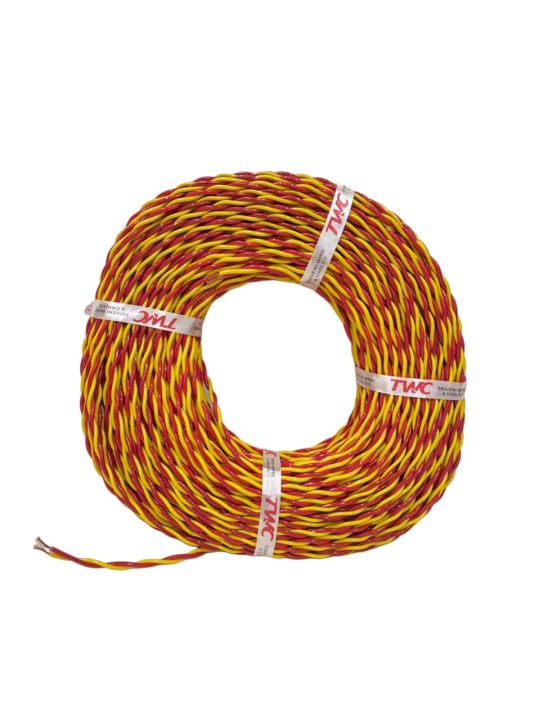 2 Color Yellow Red electric cable wire (30 feet)