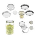 1 Sets of Stainless Steel Can Lids Suitable for Wide Mouth Mason Jar.