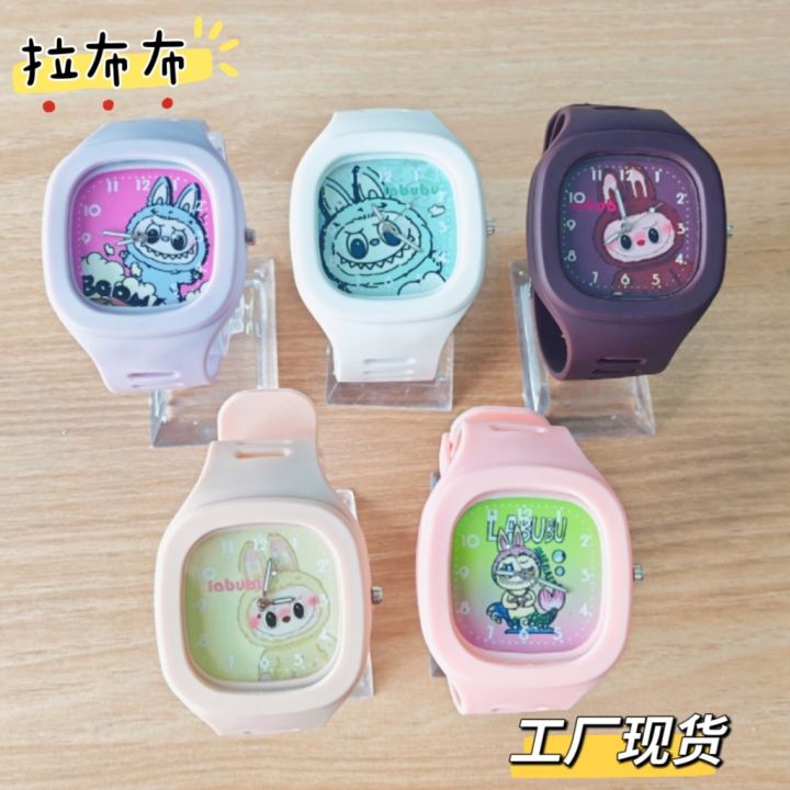 【Factory Store】Square Labubu Watch - Quartz Student Edition with ...