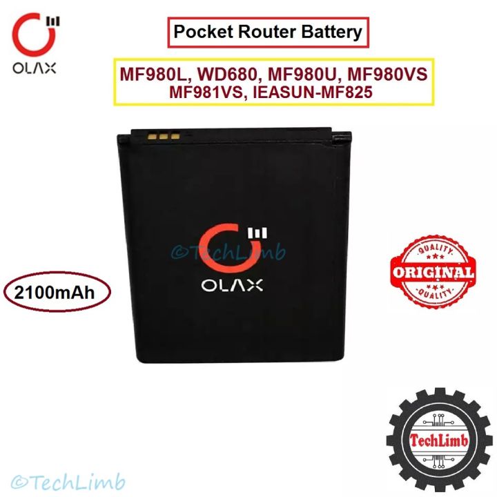 Num Router Battery Router Battery 2100mAh for MF980L WD680 MT20 MF980U MF980VS MF981VS ...