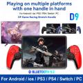 D9 Telescopic Game Controller Rgb Mobile Phone Gamepad With Turbo/6-Axis Gyro/ For Ios Ps3 Ps4 Switch Pc. 