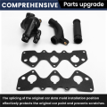 Car Coolant Thermostat Pipe and Elbow Kit for 2002-2005 PEP101970L PEP103580 PEM000030 LKJ100992L.