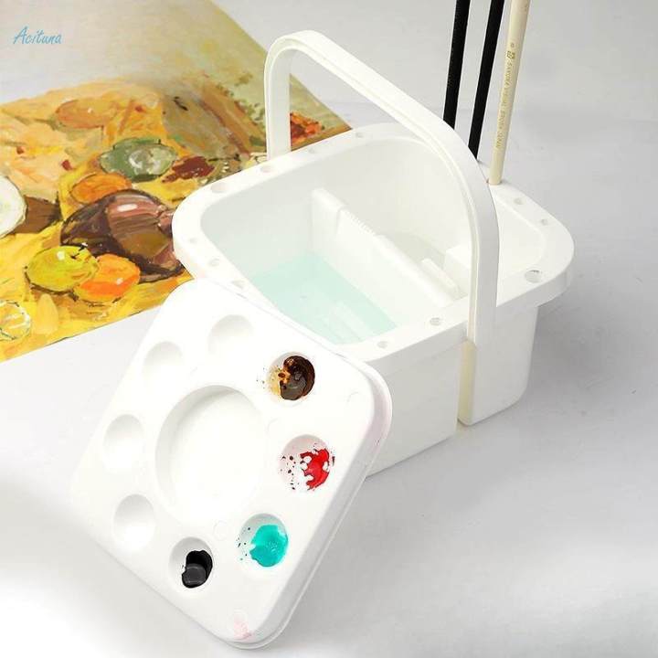 Paint Brush Washer Art Supplies Easy Cleaning Painting Brush Washing Bucket