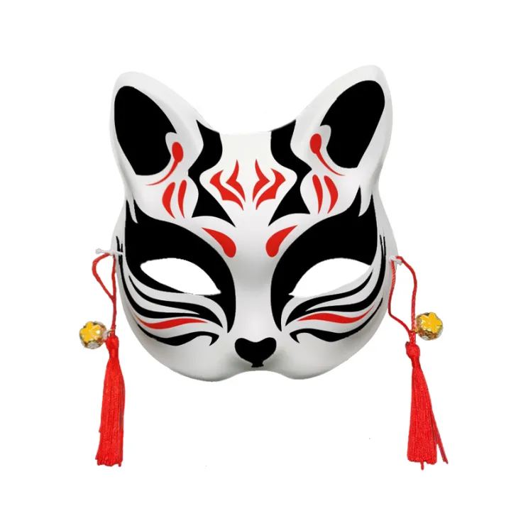 Kitsune%20Fox%20Mask%20Woman%20Cosplay%20Plastic%20Japanese%20Half%20Face%20Mask%20hanging%20on%20wall%20for%20Party%20Decoration%20Funny%20Children%20Anime%20Mask%20-%20Image%207