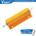 1PCs 100W aluminum power metal shell case wirewound resistor 0.01 ~ 100K 0.1 0.5 1 2 4 6 8 10 20 100 150 200 300 500 1K 10k Ohm.