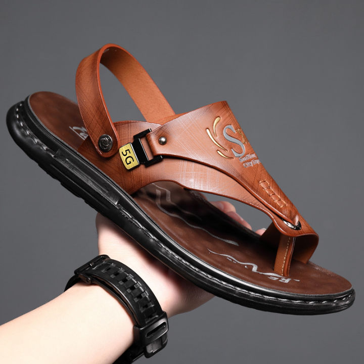 Men Sandals Summer Cushion Beach Holiday Sandals Male Casual Sport Sandalias 2023 Outdoor Retro Comforty Light Sandals Men BunnyGarden
