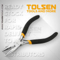 TOLSEN 10031 4.5" Mini Long Nose Cutting Pliers ( 4.5 inch/115mm ) Cr-V, TPR Handle Cable Wire Jewelry Plier. 