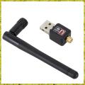 300MBPS USB WiFi Adapter Dongle Receiver Wireless Network Card 2dB Antenna New.