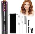 Cordless  Automatic Hair Curler USB Cordless Wireless Auto Ceramic Curling Iron Hair  T Waves Iron Curling Wand Air Curler. 