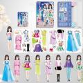 Magnetic Dress Up Puzzle Toy Princess Paper Dolls For Girls Magnetic Dress-Up Dolls Pretend Play Set Preschool Learning Toy Gift. 