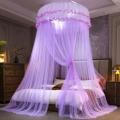 Hanging Mosquito Net Top Hook Encrypted Mesh Lace Patchwork Mosquito Repellent Round Dome Court Style Crib Canopy Bedroom Decor. 