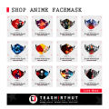 Satoru Gojo Jujutsu Kaisen Anime Sublimation Fashion Face Mask.