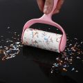 Handle Sticky Roller Pet Hair Clothes Carpet Tousle Remover Sticker Tear-off Sticky Wool Roller With Cover Lint Removal Tools 1Set.