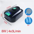 Aquariums Aquatic Accessories 220V 3W 5W Aquarium Air Pump Fish Tank Mini Silent Compressor Single Double Outlet Oxygen Pumps. 