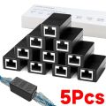 RJ45 Connector Network Extender Ethernet Extender Extension Wire Cord Cable Network Adapters Connector for Internet Converters.