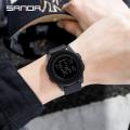 Sanda 337 Sports Waterproof Digital Watch for men Black​. 