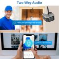 Outdoor 4K 8MP 180° Wide View Angle Wifi Camera Dual Lens Waterproof Panoramic IP Human Detection Home Security CCTV Camera. 