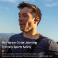JS270 Wireless Headphones Bone Conduction Waterproof Open Ear Hanging Earbuds Noise Canceling Stereo Bluetooth 5.3 Earphone. 