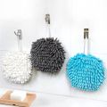Creative Soft Hand Towel Thicken Super Absorbent Fast Drying Microfiber Plush Wipe Cloth Kitchen Bathroom Terry Towel with Hook.