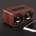 Wood Speakers Bluetooth Wireless Wooden Speaker Acoustic Subwoofer Strong Bass HIFI Soundbox TF Card 3.5mm Aux Loud Music Player. 