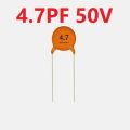 25Pcs- Ceramic Capacitor 4.7pF 50v Ceramic Disc Capacitor. 