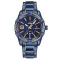 Naviforce NF9117 - Royal Blue Stainless Steel Analog Watch for Men - Royal Blue. 