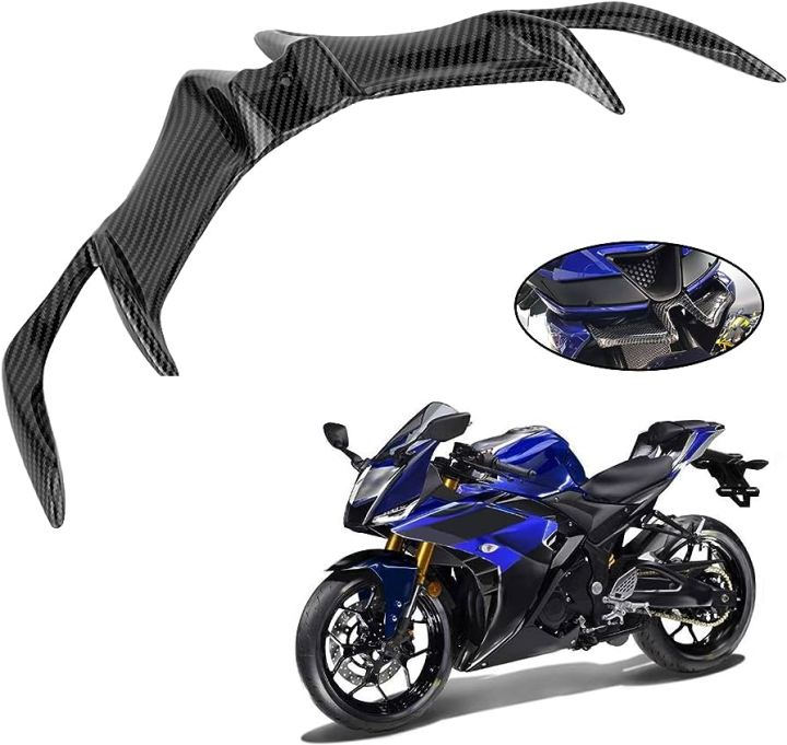 Motorcycle%20Front%20Fairing%20Aerodynamic%20Winglets%20For%20Yamaha%20R15%20-%20V3%20Carbon%20fiber-Black%20-%20Image%202