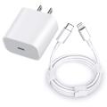 Aple 20w usb-c power adapter charger 1M type-c charging cable for iPhne 13 13 pro 13 pro max 12 Pro max. 