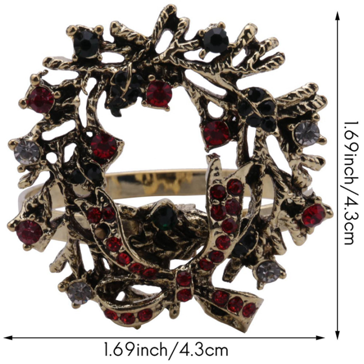 24Pcs%20Christmas%20Wreath%20Napkin%20Rings%20Metal%20Napkin%20Buckle%20Napkin%20Holder%20Napkin%20Circle%20-%20Image%207