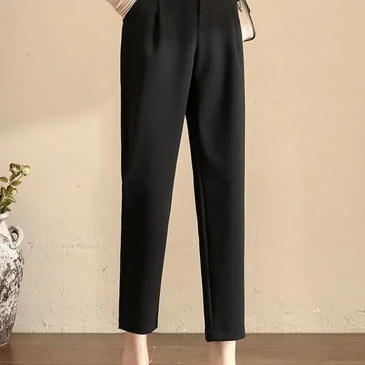 Women's%20Pants%202024%20New%20Spring/Summer%20Cigarette%20Pants%20Harem%20Cropped%20Korean%20Style%20Loose%20Slimming%20and%20All-Matching%20Casual%20Straight-Leg%20Suit%20Pants%20-%20Image%208