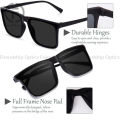 Trendsetter -Upscale Living -New Trendy Look Very Stylish Black Sunglass for Men. 