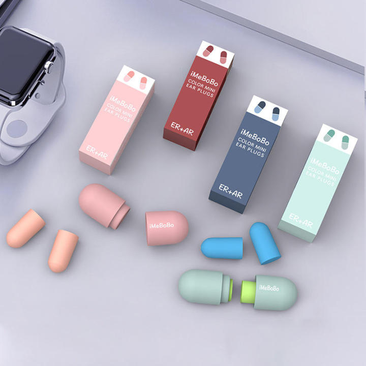 Noise Reducing Sleeping Ear Plugs Soft and Comfortable Super Soundproof Anti-Noise Capsule Earplugs Slow Rebound Memory Foam Safety Ear Plugs