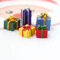 5PCS 1/12 Scale Miniature Dollhouse Christmas Gift Box Decoration Accessories.