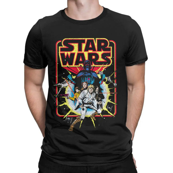 Retro%20Stars%20War%20Comic%20Men%20T%20Shirt%20Casual%20Tee%20Shirt%20Short%20Sleeve%20Crewneck%20T-Shirts%20100%25%20Cotton%20Summer%20Clothes%20-%20Image%202