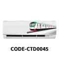 Decals Sticker Model-CTD0045 Air Conditioner Sticker Ac Sticker AC Sticker and Wall Sticker Self Adhesive Sticker (Pack of 1).