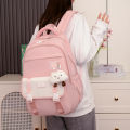 New Kids School Bag Elementary School 3-6 Grade 5 Middle School High School Girls Backpack Fashion Contrast Travel Backpack. 