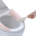 Customizable adhesive toilet seat cover reusable Solid color Sticky Toilet Mat Adsorption type 1 pair.