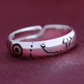 jujutsu kaisen Anime Ryomen Sukuna Adjustable Size 925 Sterling Silver Rings For Men Women. 