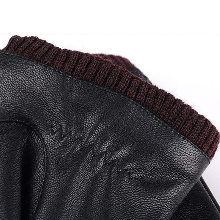 Fityle%20Men%20Winter%20Gloves%20PU%20Leather%20Windproof%20Touchscreen%20Texting%20Typing%20for%20Riding%20-%20Image%207