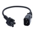 Iec 320 C14 Male Plug To C5 Female Adapter Cable Iec 3 Pin Male To C5 Micky For Pdu Ups Power Converter Cord. 